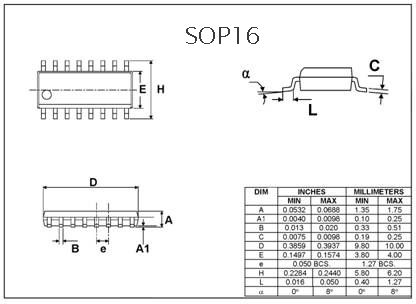 Cheap SOP16 SO16 SOIC16 to DIP16 Programmer Adapter  