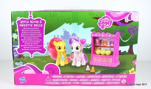 MY LITTLE PONY   APPLE BLOOM & SWEETIE BELLE FAIR PLAYSET   MLP G4 FIM 