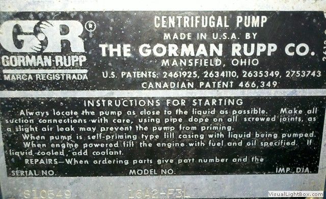 Gorman Rupp towable water pump 6in trash irrigation booster transfer 