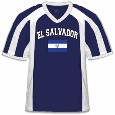 EL SALVADOR Soccer T shirt Flag Football Jersey Tee  