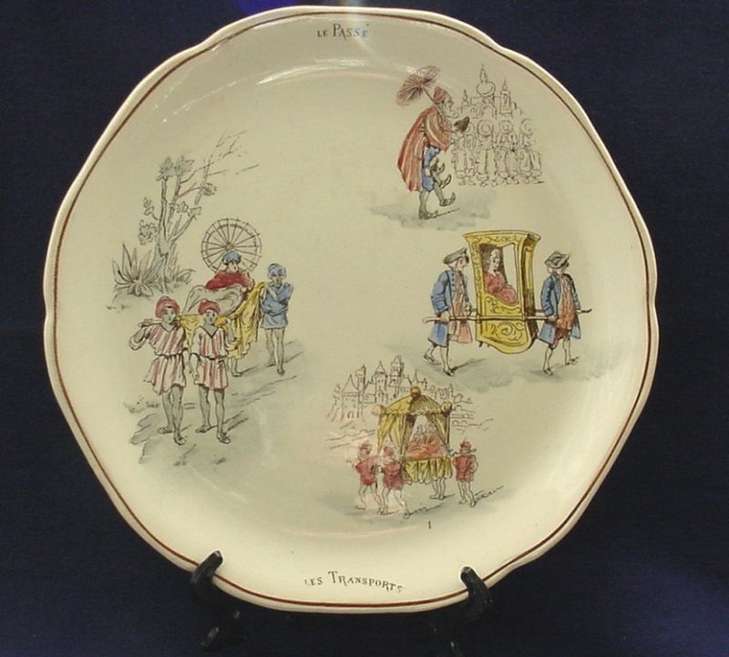 OLD TERRE DE FER HB & CIE LE PASSE FRANCE PLATE CERAMIC  