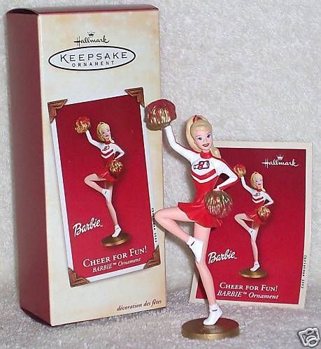 2002 Hallmark Cheer For Fun Barbie Cheerleader  