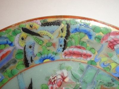   FAMILLE ROSE CELADON PLATE QING TONGZHI NIAN ZHI MARK W DEER 19C