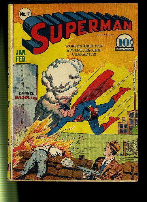 SUPERMAN #8 [1941] SABOTAGE  