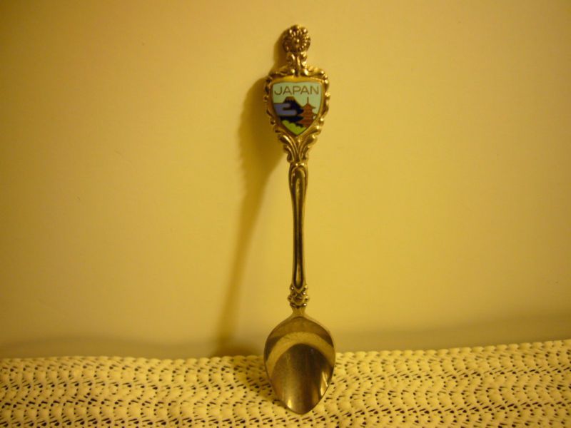 SOUVENIR SPOON NICKEL SILVER JAPAN  