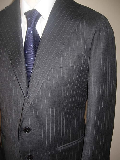 LA VERA SARTORIA NAPOLETANA SUIT GRAY 38 R(48R NWT   