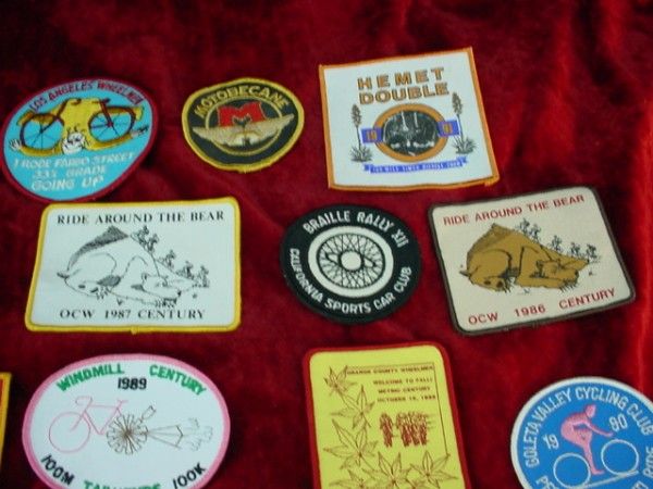 17 Lot BICYCLE PATCHES Bike RACES Clubs MARATHONS SoCal  