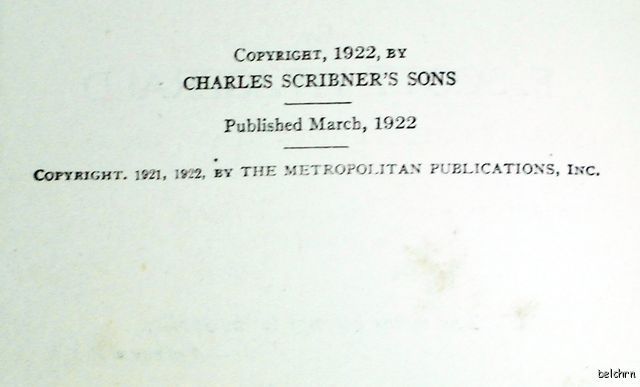 The Beautiful and Damned ~ F Scott Fitzgerald ~ 1st/1st ~ 1922 ~ Ships 