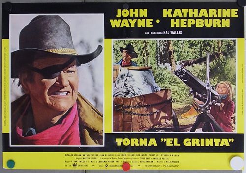 dk82 ROOSTER COOGBURN JOHN WAYNE 8 orig POSTER ITALY  