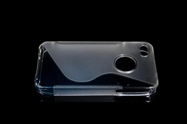Clear Soft TPU Gel Grip Skin Case Cover for Apple iPhone 4 4G 4S 