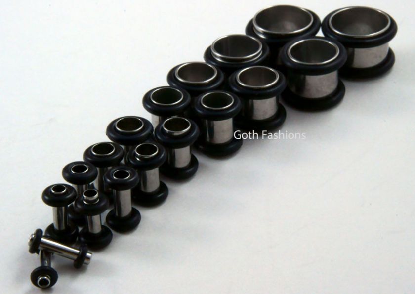 36Pc Ear Taper+ PLUG Kit 14G 1/2+ Gauges Expander Set  