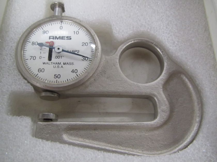 Ames 516P2 Hand Thickness Tester Gauge 0 0.33  