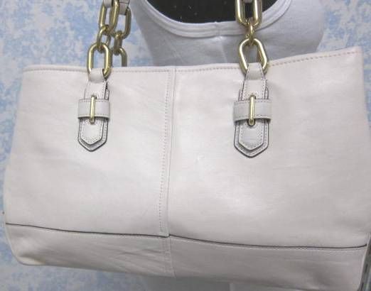   Coach CHELSEA Parchment LEATHER JAYDEN CARRYALL Bag 17811  