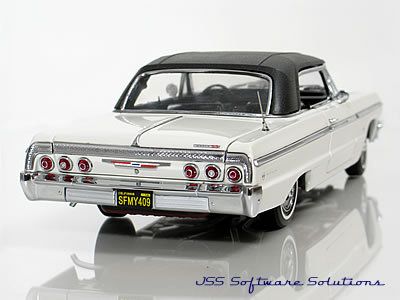 1964 Chevy SS Impala Coupe in White with Black Interior  