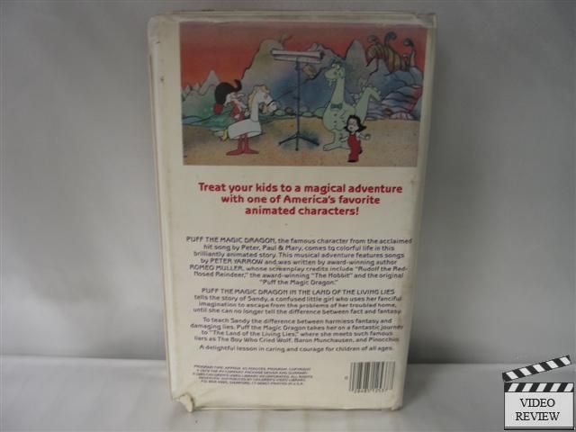 Puff the Magic Dragon   Land of the Living Lies VHS 028485125377 