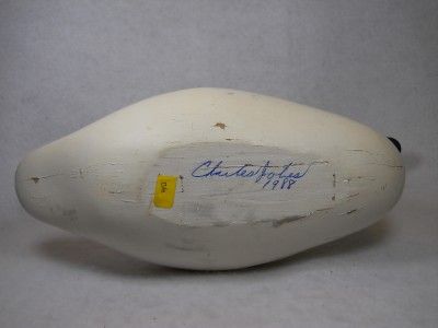   Quarter Size Duck Decoy Charles Jobes 1988 Havre de Grace Upper Bay MD