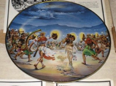   SET OF12 COLLECTOR PLATES IN THE COURAGEOUS FEW SERIES YIANNIS KOUTSIS