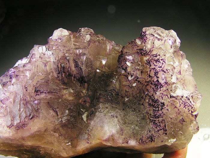 1KG violett and green fluorite  