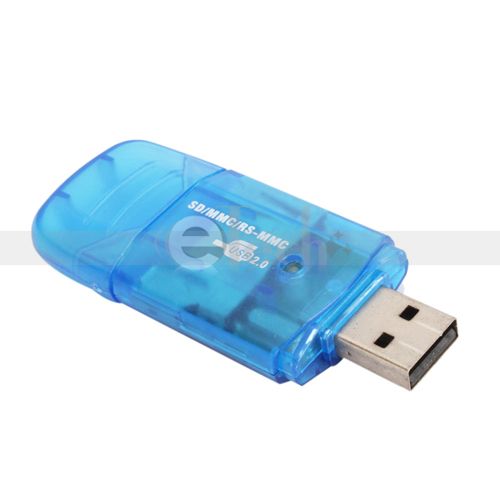 New USB 2.0 SDHC/SD/MMC/RS MMC Memory Card Reader for 1GB 2GB 4GB 8GB 