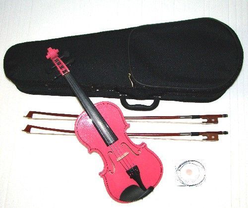 RUGERI Solid 4/4 3/4 1/2 1/4 1/8 1/10 1/16 Pink Violin  