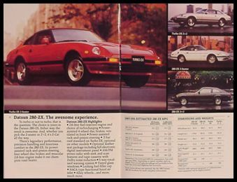 1983 Nissan Datsun Brochure, 200SX 280ZX Trucks Maxima  