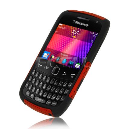   SILICONE DUAL MESH TOUGH CASE COVER FOR BLACKBERRY CURVE 9360  