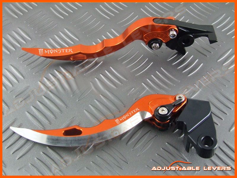 Adjustable Blade Levers Monster Logo 1990   2001 Kawasaki ZX1100 / ZX 