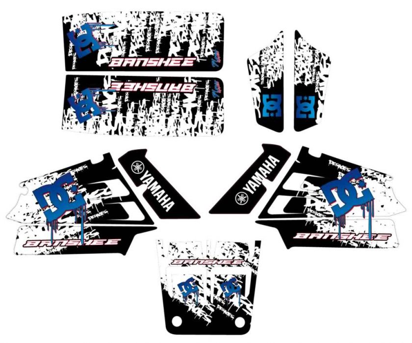 YAMAHA BANSHEE 350 DC SHOES GRAPHIC KIT VTT STICKER ATV DECAL QUAD 