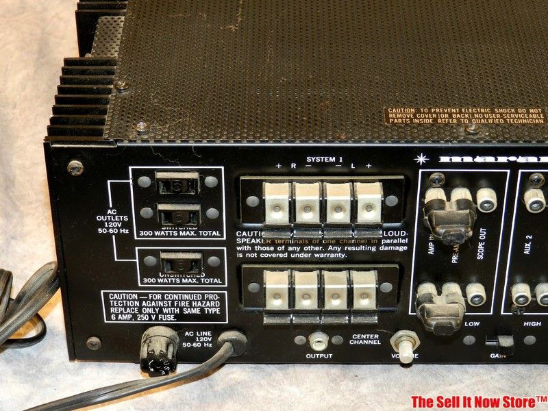 Vintage Marantz 1200B 1200 B Silver Face Stereo Console Amplifier Amp 