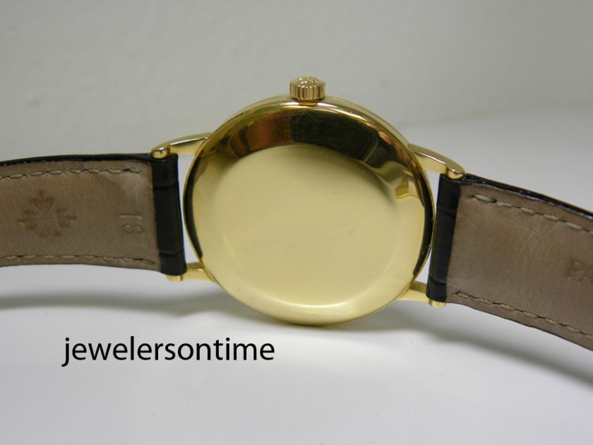 Vintage Mens 18K YG Patek Philippe Calatrava 3410 Grueblin  