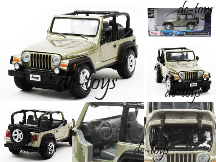 Maisto 31245 Jeep Wrangler Rubicon 127 Diecast Khaki  