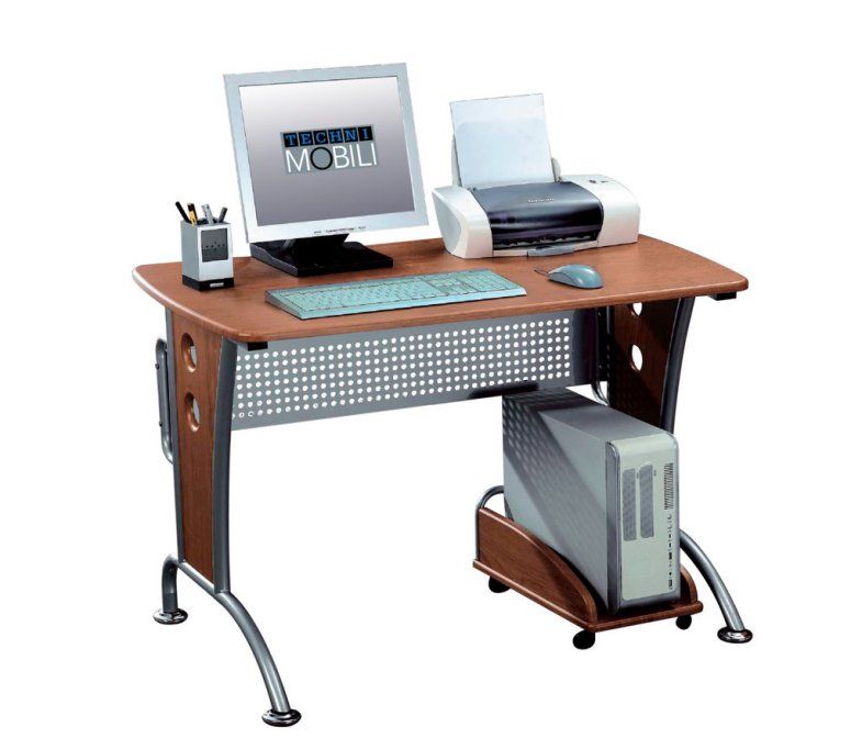 TECHNI MOBILI 8338 Karah WOOD TOP modern computer DESK  