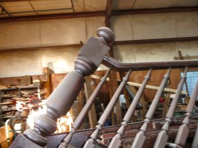   Staircase c1900 Complete Treads Balusters Newel Posts Spindles  