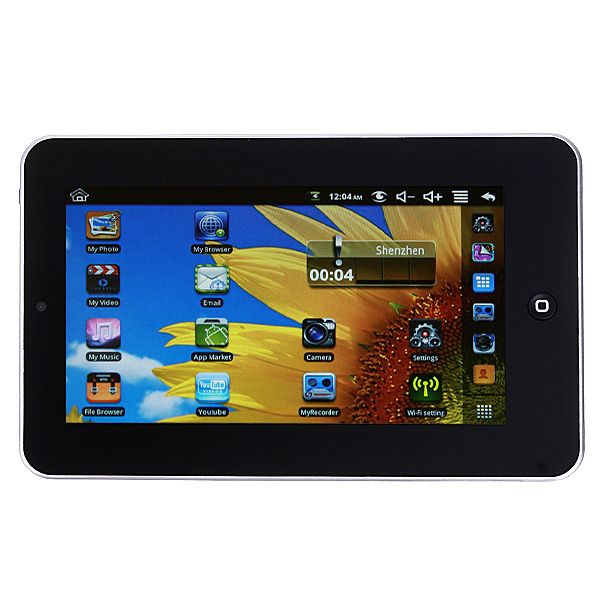 Google Android 2.2 Tablet PC WiFi 3G WM8650 800MHZ 4GB HDD G Sensor 
