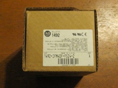 Allen Bradley 1492 IFM40F FS24 2 Terminal Block NIB  