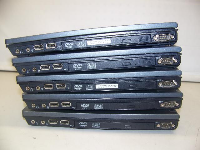 LOT OF 5) HP COMPAQ NC6220 LAPTOP 1.7GHz/ 1GB/ 40GB  