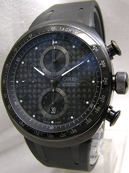 Brand New 100% Authentic Oris TT3 Chronograph Black Mens Automatic 