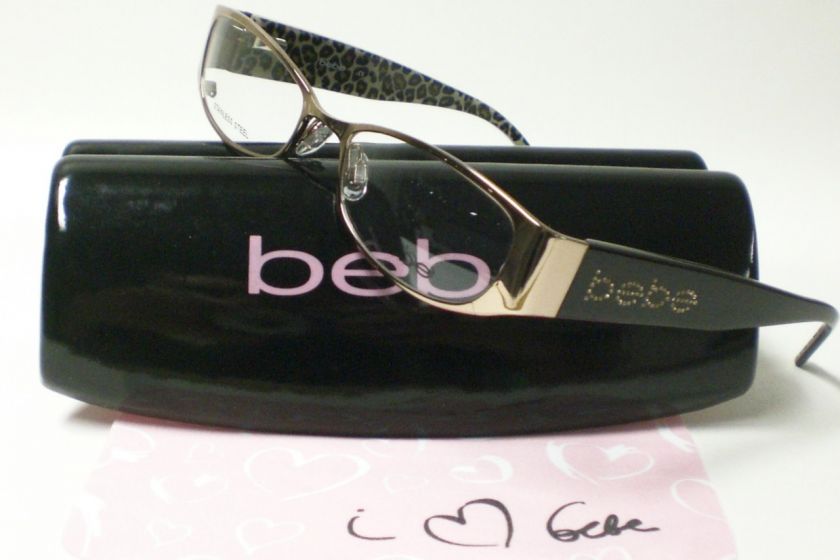 BEBE ALLURING BB5011 5011 TOPAZ EYEGLASSES AUTHENTIC 53  