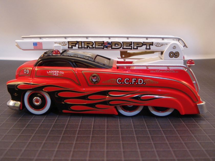 CUSTOM CREW RED FIRE ENGINE LADDER TRUCK BUS SLEDSTER  