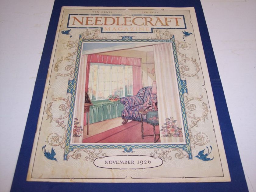 RK212 Vintage Nov 1926 Needlecraft Magazine Knitting  