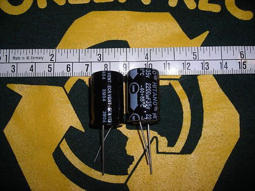 New capacitor lot radial 2200uf 35v 85c hitano 10 qty  