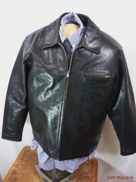 Coach. Designer Black Leather Jacket.Mens Medium  