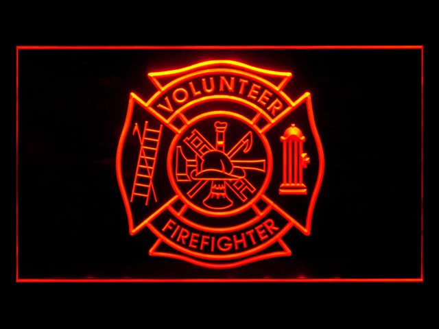 J221R LED Sign Firefighter Volunteer Fire Dept Light  
