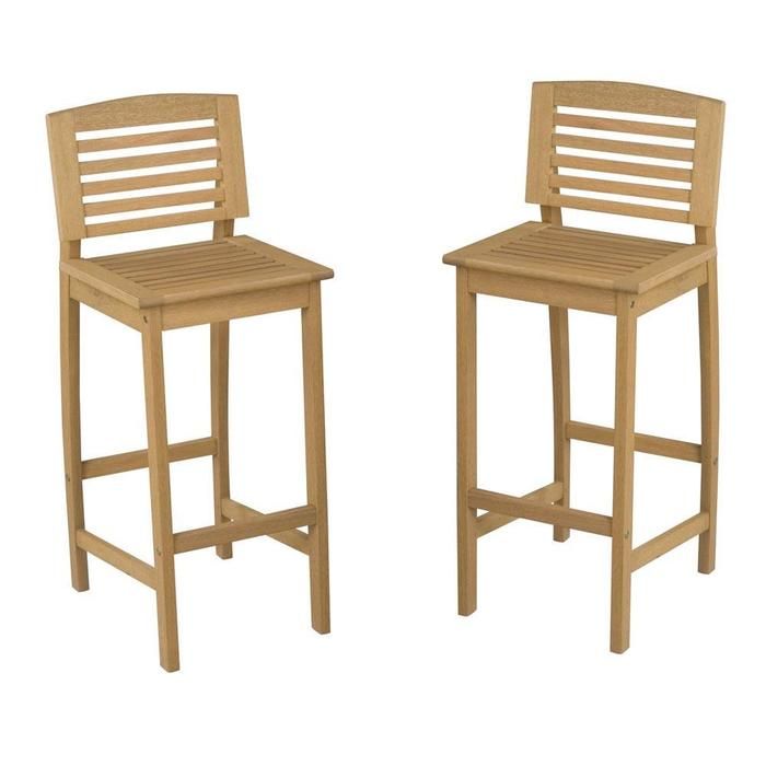 Bali Hai Outdoor Wood Bar Stool  