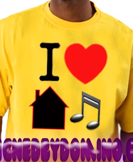 Love House Music YELLOW Tee Shirt Dance ejoe garage  