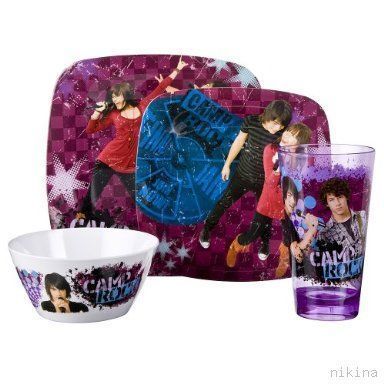 CAMP ROCK Jonas Brothers 4pc Dinnerware Gift Set NEW  