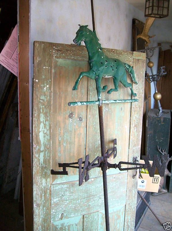 ANTIQUE WEATHER VANE ETHAN ALLEN 1880S COPPER HORSE  