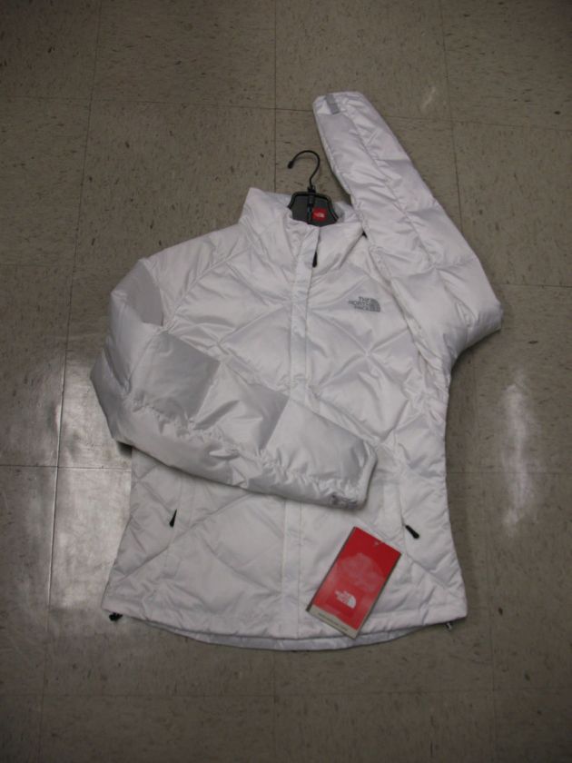 WOMENS NORTH FACE ACONCAGUA JACKET AZPL TNF WHITE size SMALL  