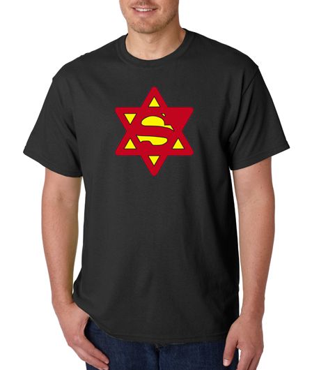 Superjew Jew Superman Comic 100% Cotton Tee Shirt  