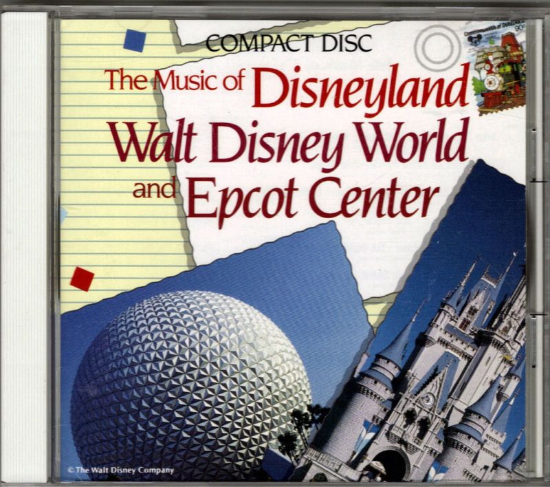 THE MUSIC OF DISNEYLAND, WALT DISNEY WORLD & EPCOTOOP SOUVENIR 